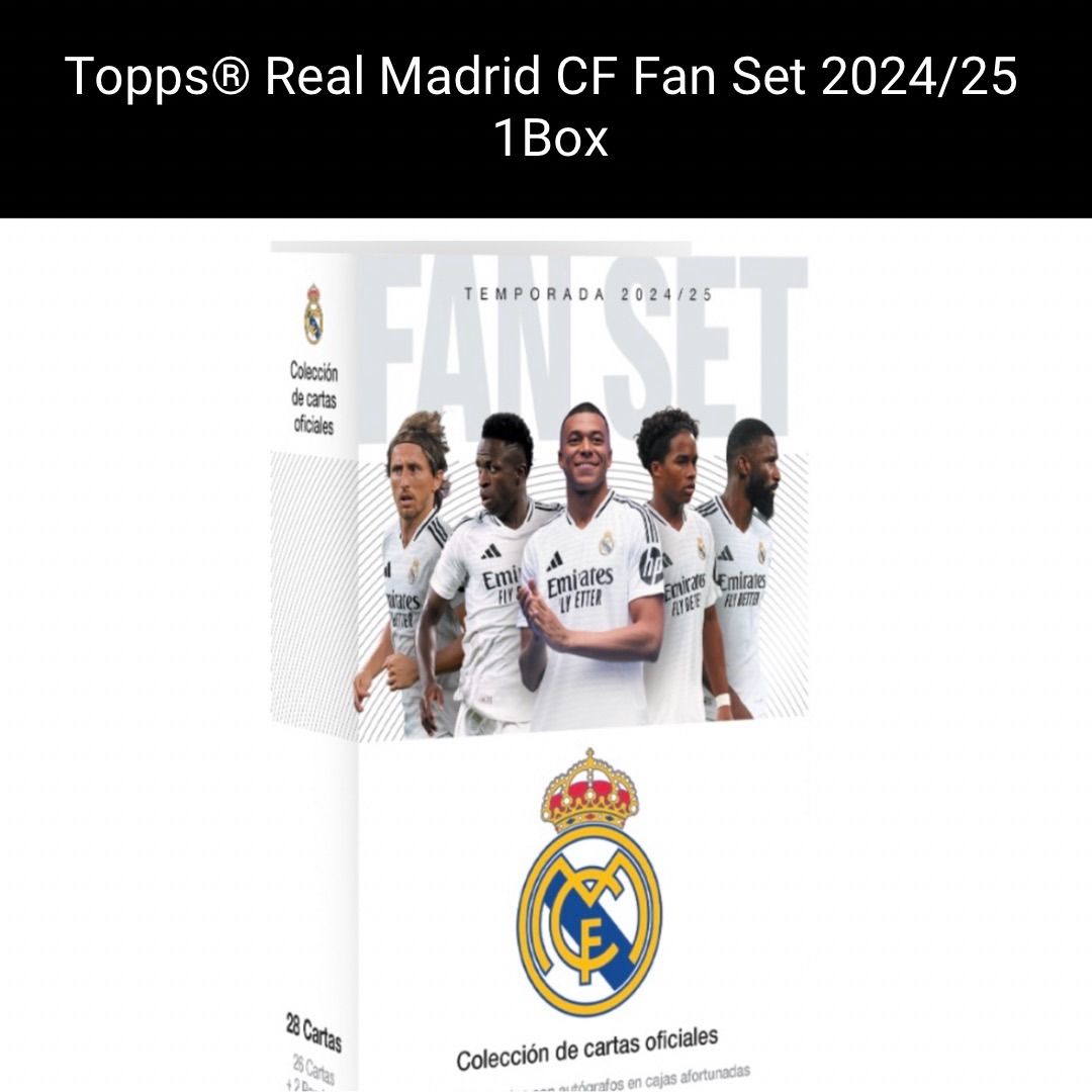 新品未開封 1Box】Topps Real Madrid CF Fan Set 2024/25 ② - メルカリ