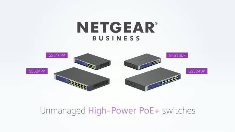 Gigabit Unmanaged Switch Series - GS516PP | NETGEAR