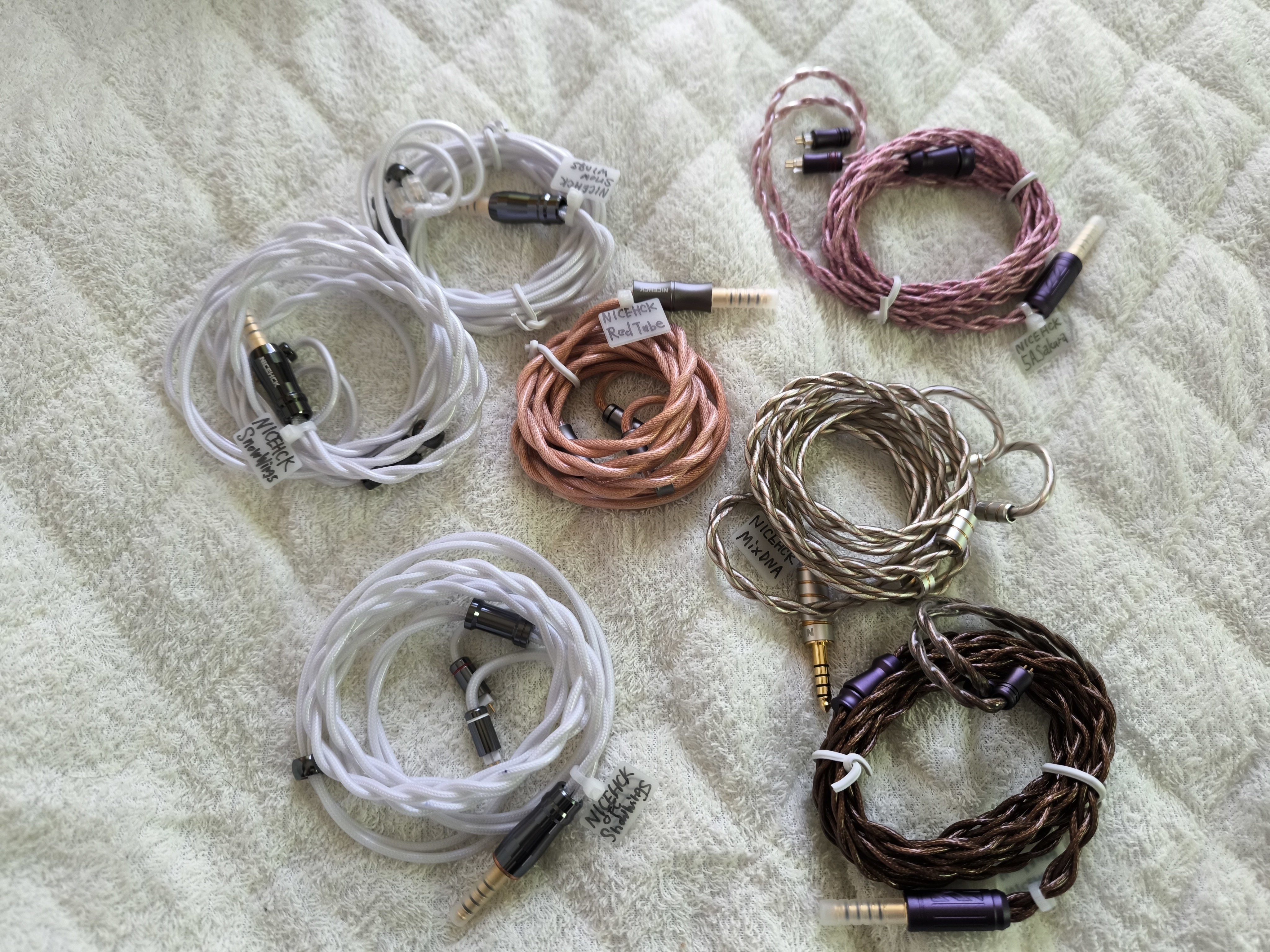 NICEHCK 2024年07〜08月発売のイヤホンリケーブル達。ケーブル