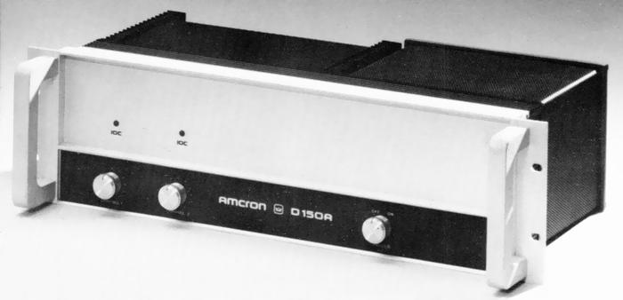 AMCRON/CROWN D-150A IOC Specifications Amclone / Crown