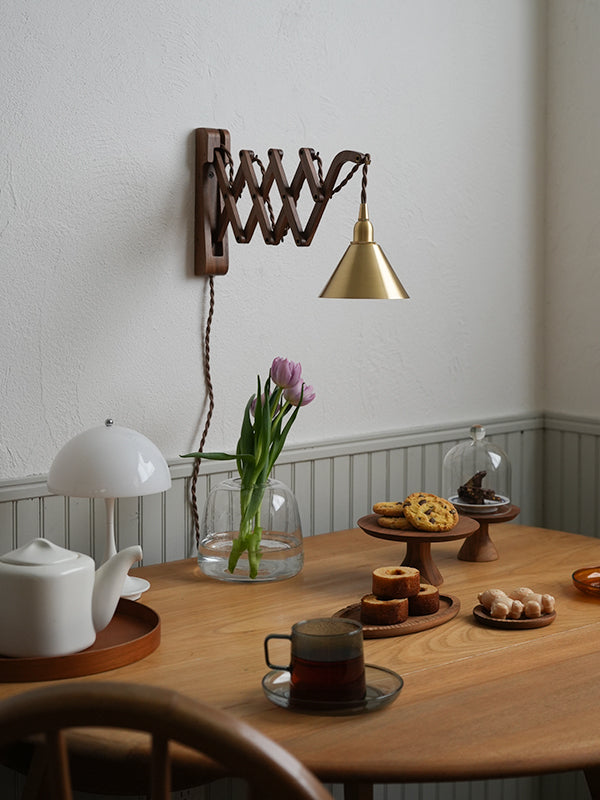 Wood Bracket SCISSOR WALNUT | AXCIS ONLINE