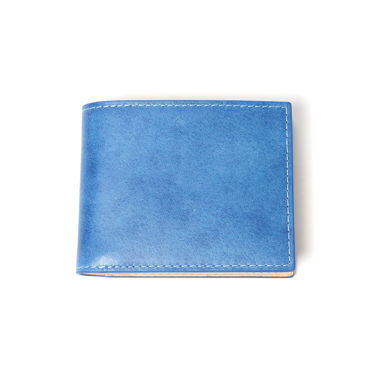 藍染め レザー 二つ折り財布 ZYS098