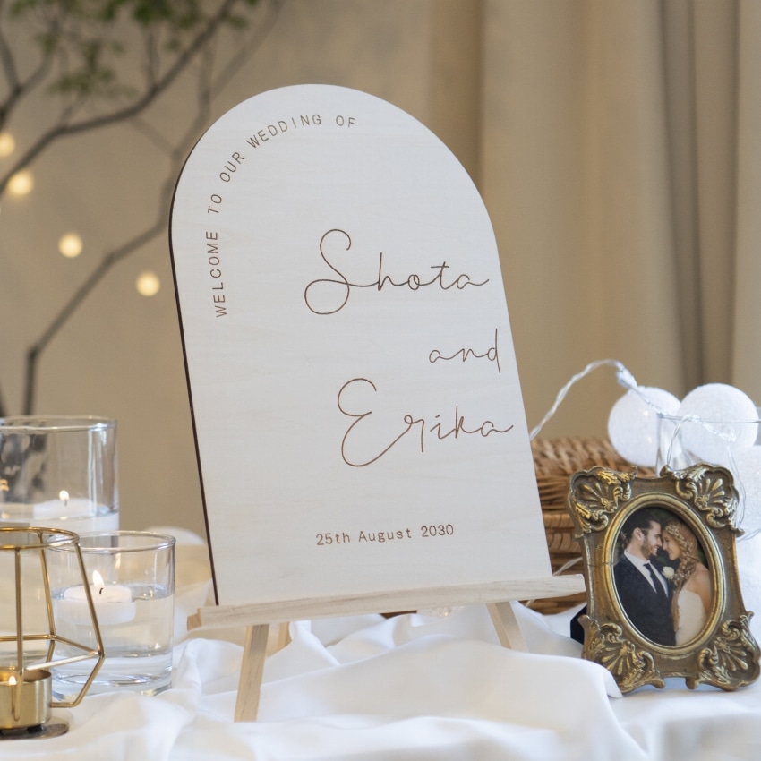 木製ウェルカムボード/wbs13 | Bellwedy