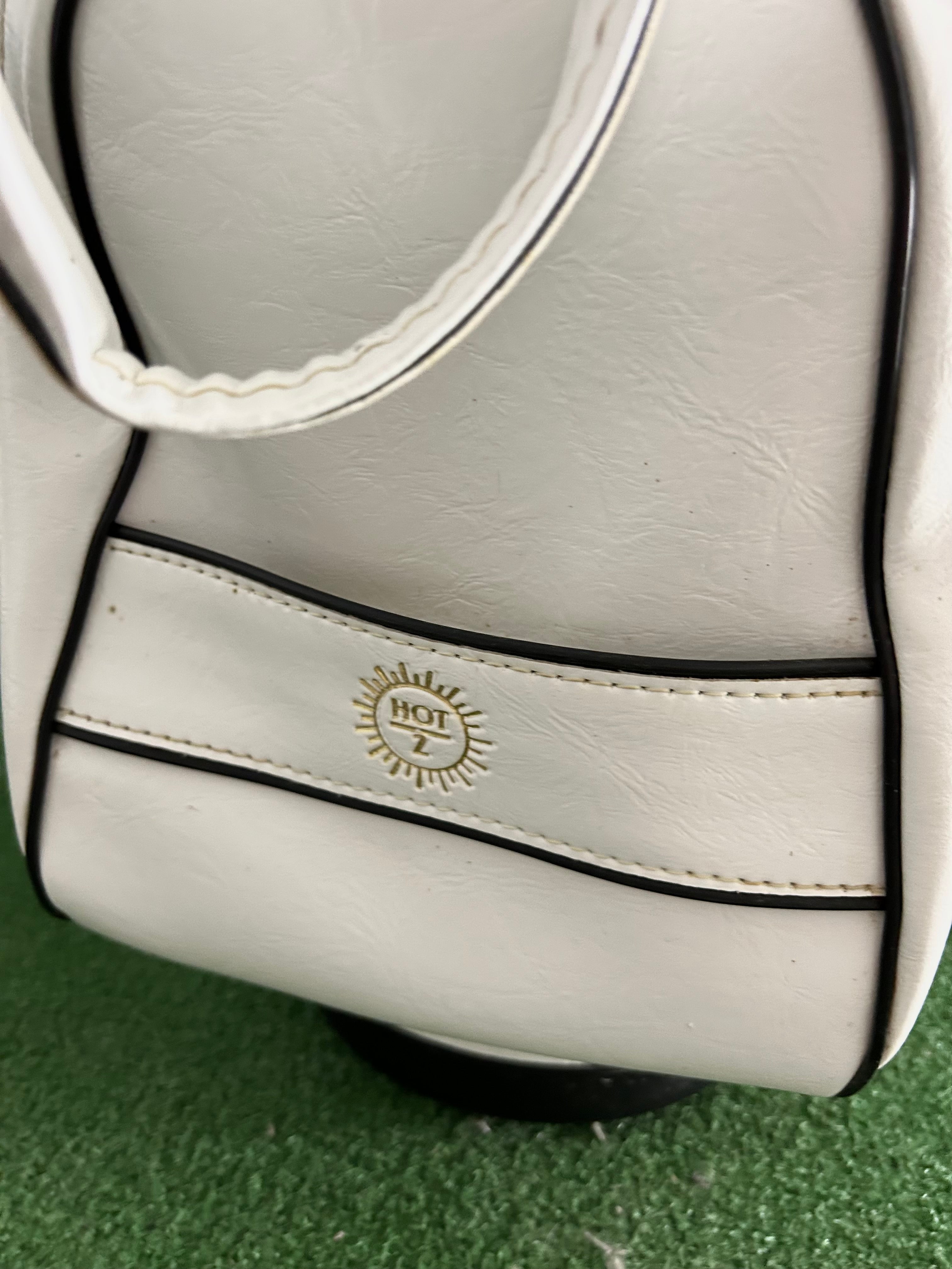 ProGroup Inc. Hot-Z White Leather Golf Cart 6 Way Staff Bag