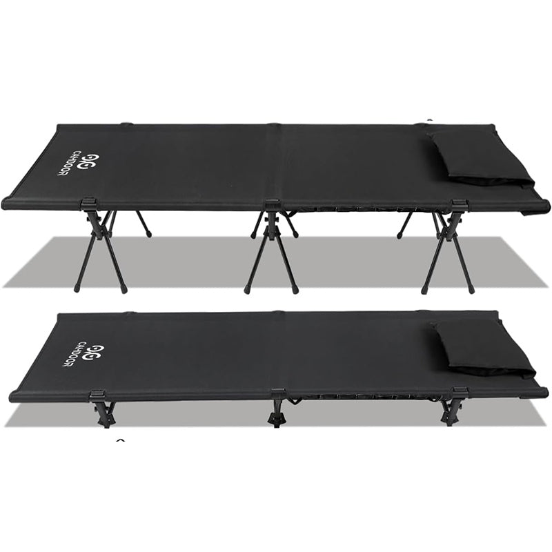 キャンプ 用 ベッド 2way、軽量キャンプ コット 150KG高耐荷重 ハイ