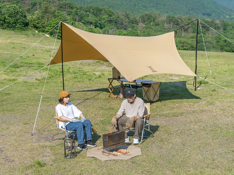 DODから付属品全部入りのTC素材タープ「いつかのタープTC」登場