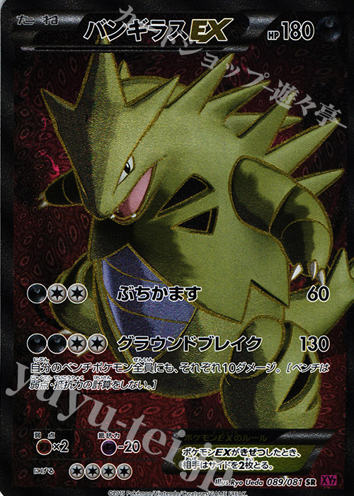 傷】 SR バンギラスEX 販売 | [XY7] バンデットリング | ポケモン