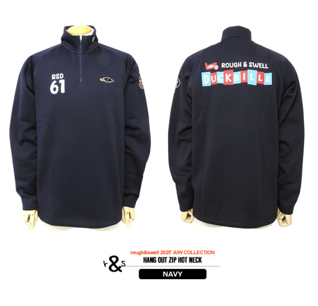 rough&swell［ラフアンドスウェル］HANG OUT ZIP HOT NECK/ハーフ