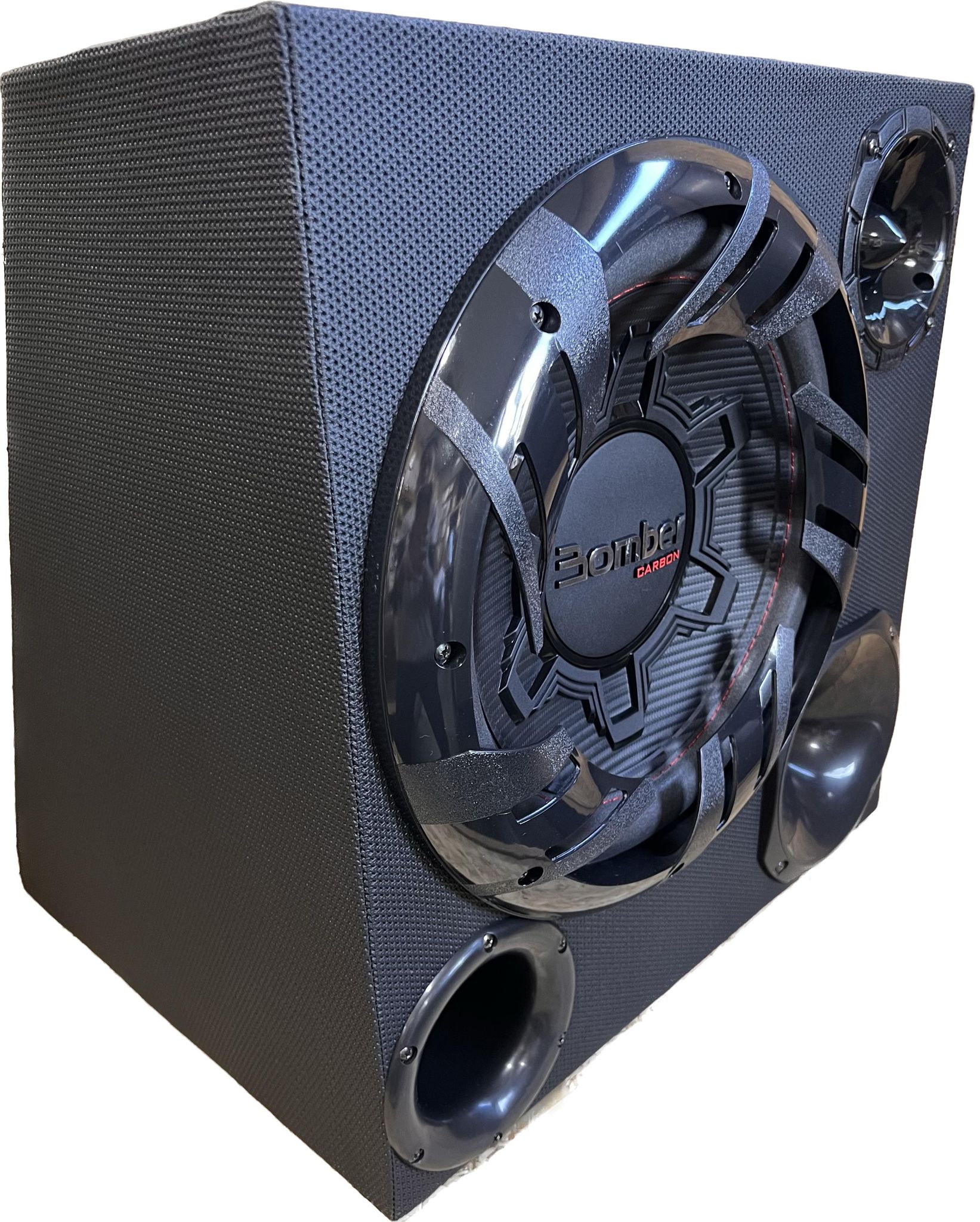 BOMBER バスレフ 3WAY ボックス 12インチ サブウーファー 500W