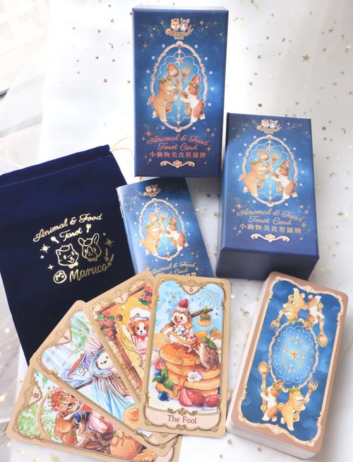 台湾 小動物と美食のタロットカード 78枚セットplus2枚動物 グルメ