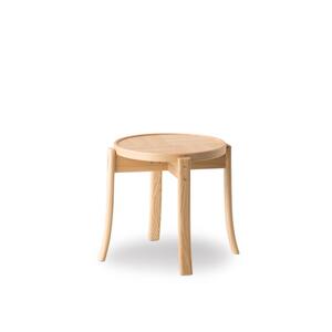 カンディハウス 旭川家具 皮革/天然木 スツール 1脚 7万円