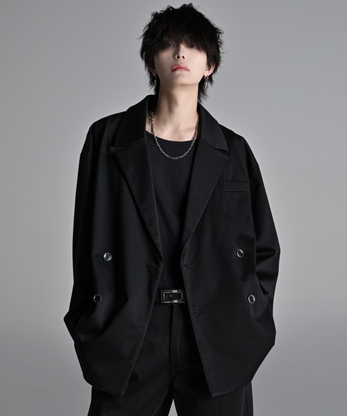 セール】TR w cloth loose tailored double jacket / TRダブルクロス