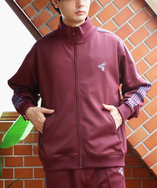 セール】蜂 刺繍 サイドライン トラックジャケット（ジャージ）｜8
