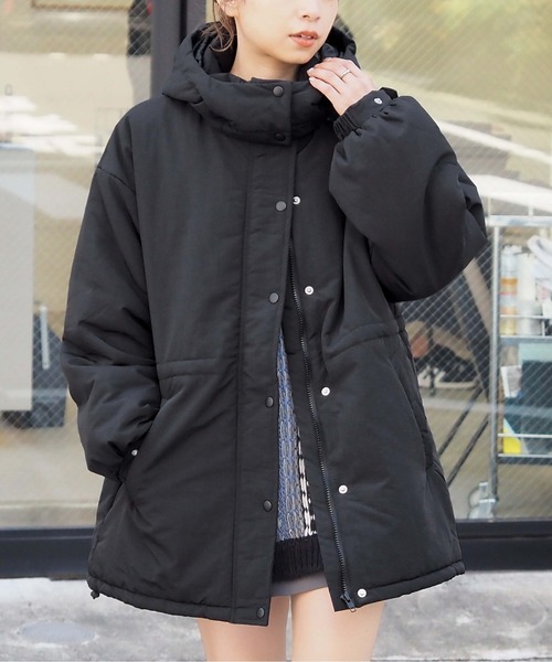 セール】【マルチway】ウェストスピンドル中綿フードブルゾン（ダウン