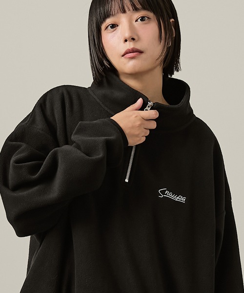 Snap club】ハーフジップフリースプルオーバー（スウェット）｜Snap