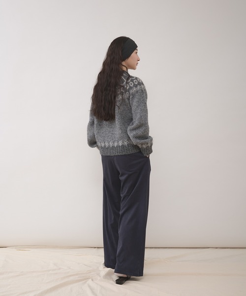 セール】glitter nordic pattern knit / グリッターノルディック柄