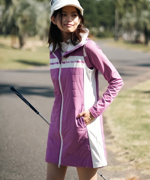 FILA GOLF:フィラゴルフ】レディース 中綿ワンピース｜ストレッチ / 撥