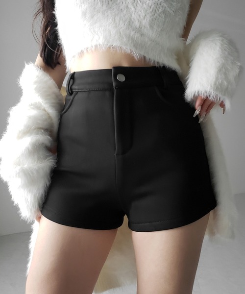 セール】【 2color ／4size 】裏起毛ハイウエストタイトスパン