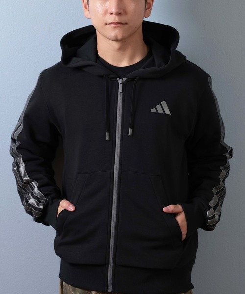 adidas/アディダス M ESS HLD FZ スウェットフーディパーカー