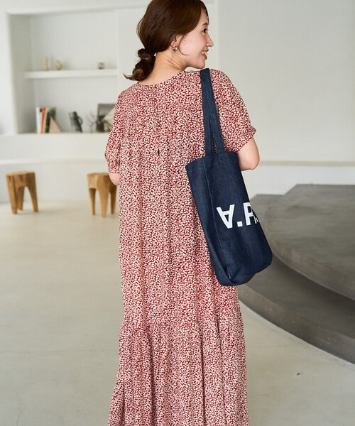 限定展開 花柄 マキシ 半袖 ワンピース（ワンピース）｜FREAK'S STORE