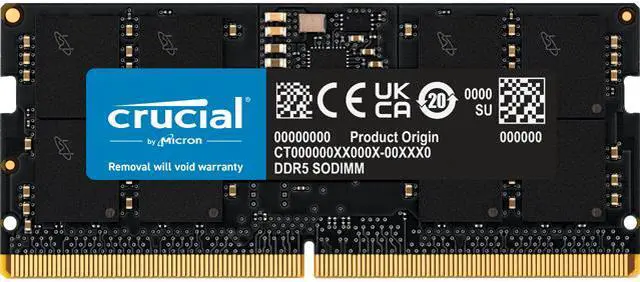 Crucial 16GB 262-Pin DDR5 SO-DIMM DDR5 5600 Laptop Memory Model