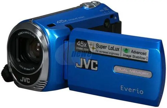 JVC Everio GZ-MS230 Blue 8GB Flash Memory Camera - Newegg.com