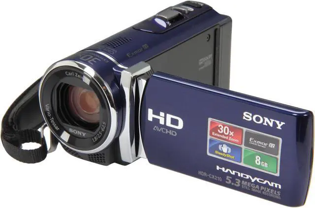 Sony HDR-CX210 1920x1080 Full HD Camcorder - 5.3 MegaPixels, 1/5.8