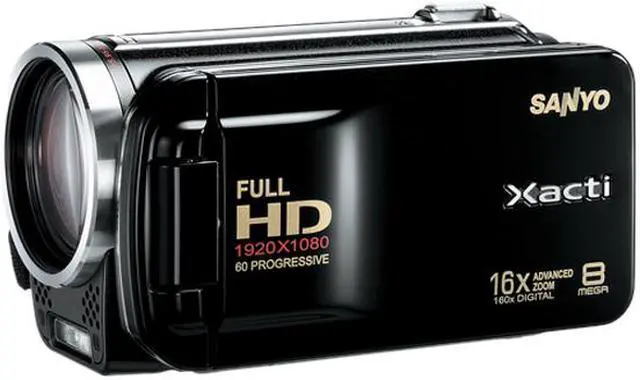 SANYO Xacti VPC-FH1A Black Full HD 1080p Video and 8 MP Photos