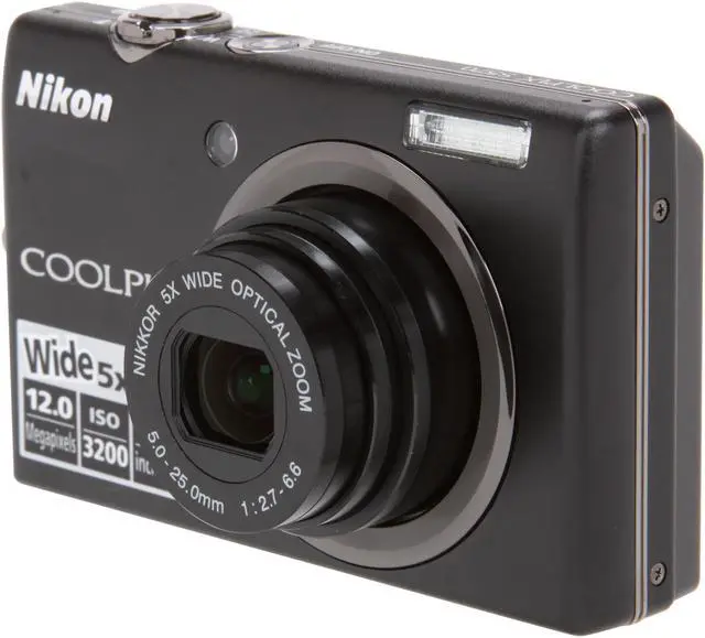 Nikon COOLPIX S570 Black 12.0 MP 28mm Wide Angle Digital Camera