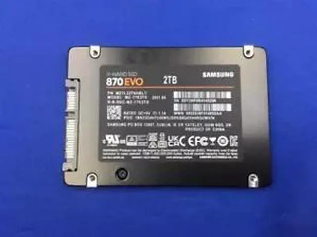 Refurbished: MZ-77E2T0 Samsung 870 EVO Series 2TB SATA 2.5