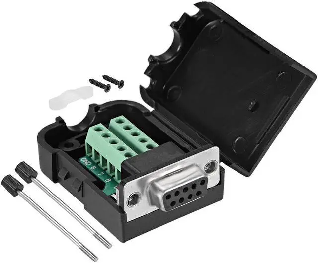 D-sub DB9 Breakout Board Connector with Case 9 Pin 2 Row Female