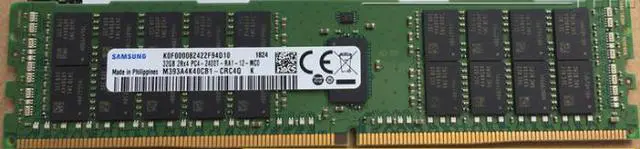 Samsung 32GB 2Rx4 PC4-2400T ECC M393A4K40CB1-CRC4Q For Server