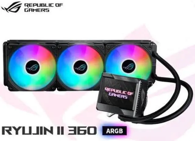 ASUS ROG RYUJIN II 360 ARGB All-in-one Liquid CPU Cooler, 360mm
