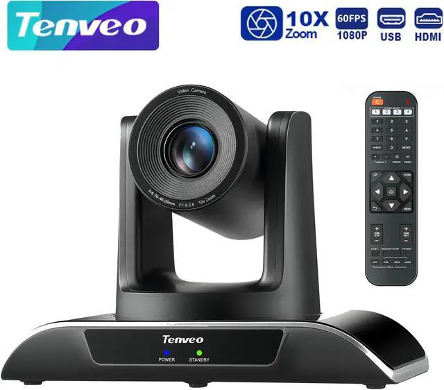 Tenveo PTZ Camera 10X Optical Zoom Video Conference Camera HD1080p