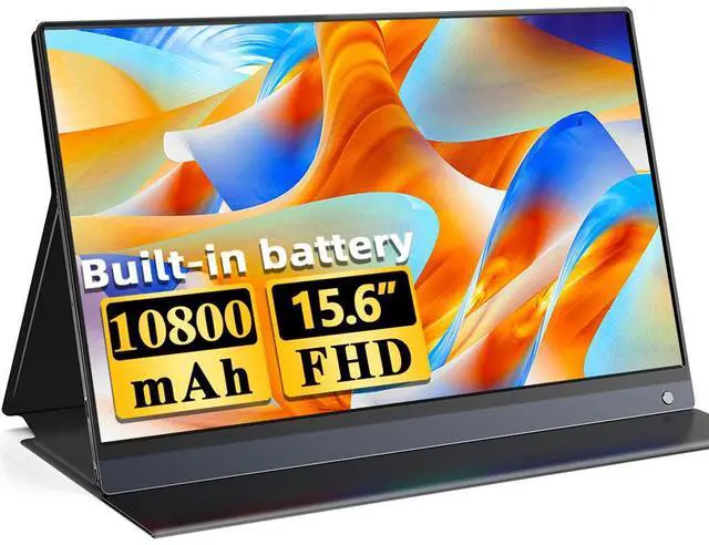 UPERFECT Toucscreen Portable Monitor with Battery, 15.6'' IPS HDR
