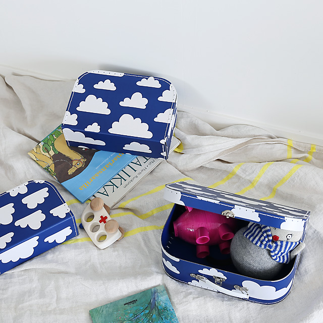 FARG&FORM/フェルグ＆フォルム/CLOUDS(雲柄)/ペーパートランク（3個