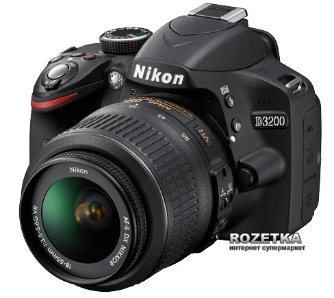 Фотоапарат Nikon D3200 18-55mm VR Kit (VBA330K001) купити на