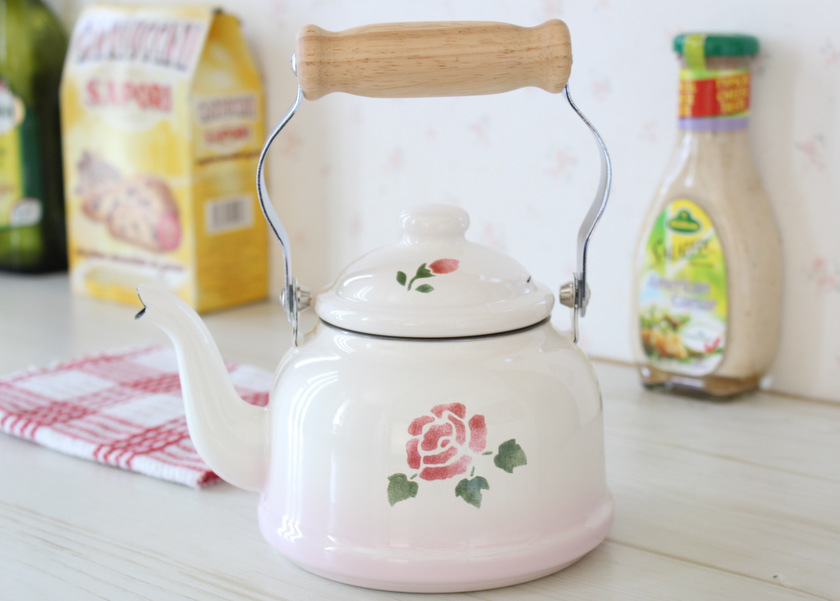 マニーローズ ホーロー ストレーナー付きミニケトル － フレンチ