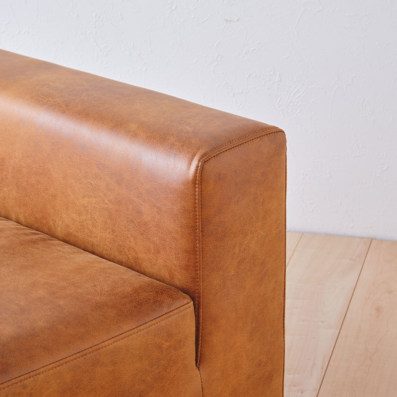 幅140cm］CHISSAベンチ＜人工皮革×鉄脚＞（右背/左背） | DOUBLEDAY