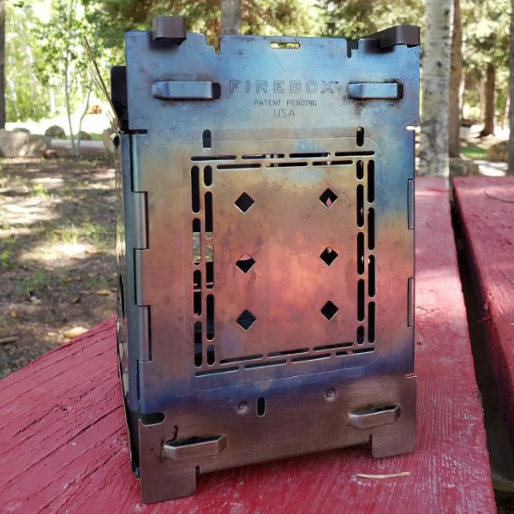 ファイヤーボックス チタンストーブ 焚き火台 コンパクト FIREBOX