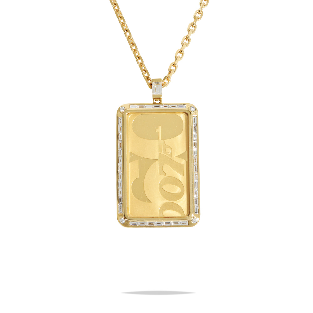 K24イエローゴールド K18イエローゴールド ダイヤモンド ネックレス