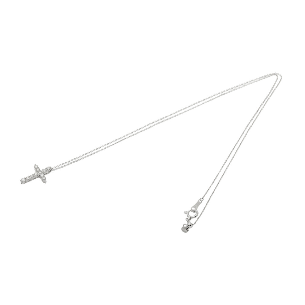 プラチナ950 プラチナ850 ダイヤモンド クロス ネックレス J370403