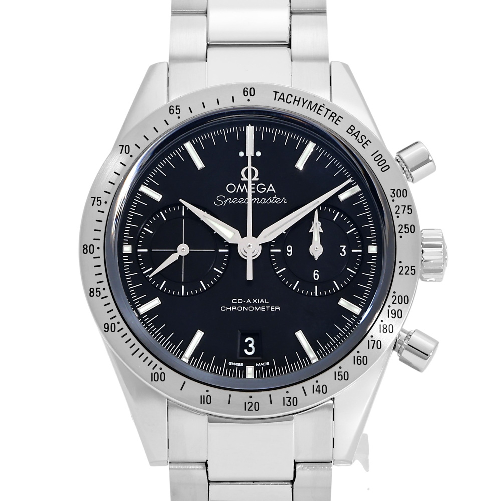 新品] オメガ スピードマスター 33110425101001ブラック ステンレス