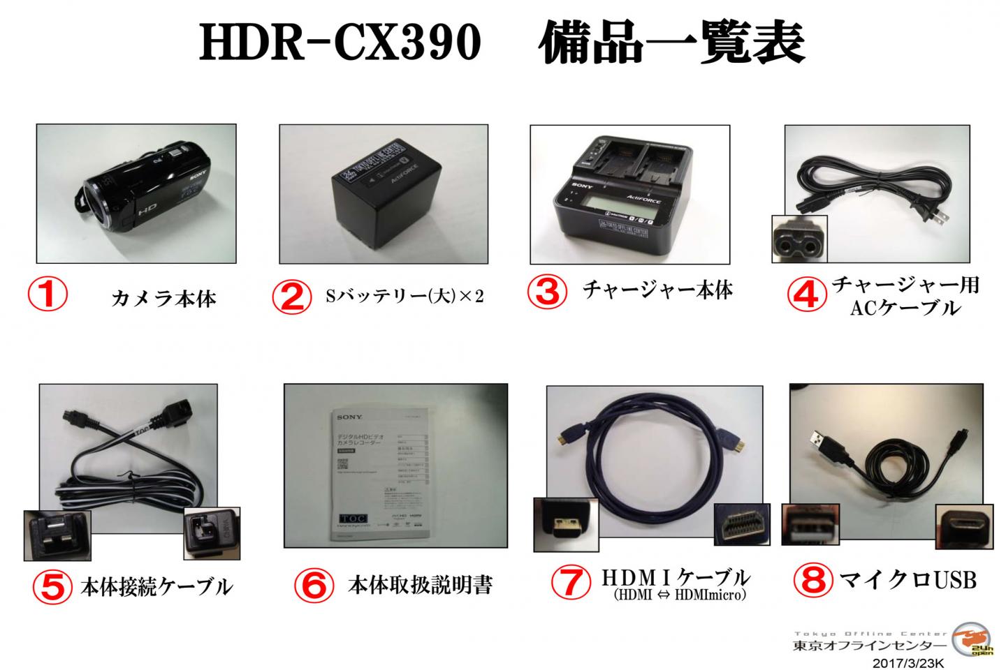 SONY HDR-CX390｜撮影機材レンタルからEDIT・MA作業まで24時間安心