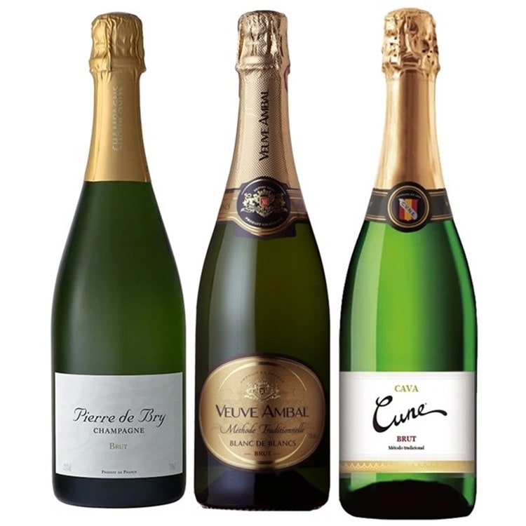 JAL国内線ファーストクラス、ラウンジ採用スパークリングワイン3本