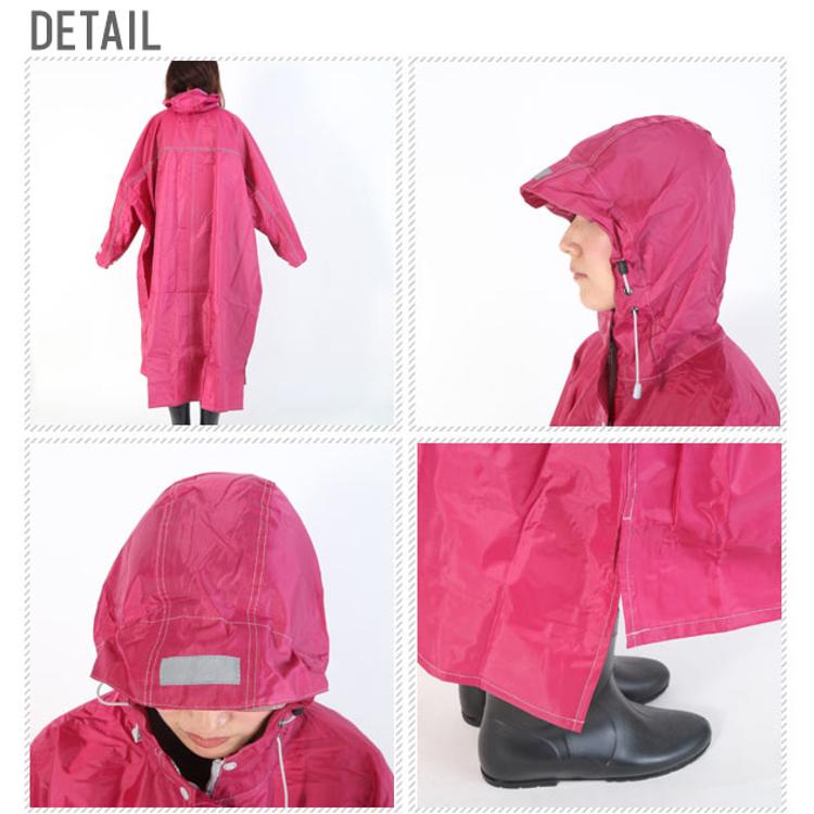 レインコート 自転車 レインポンチョ レディース メンズ ロング 防水