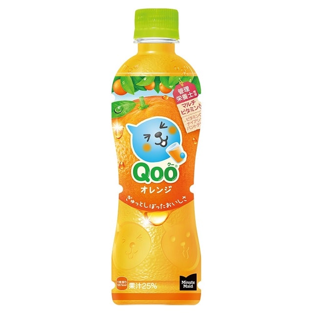 ◇コカ・コーラ ミニッツメイド Qooクーオレンジ 425ml【24本セット