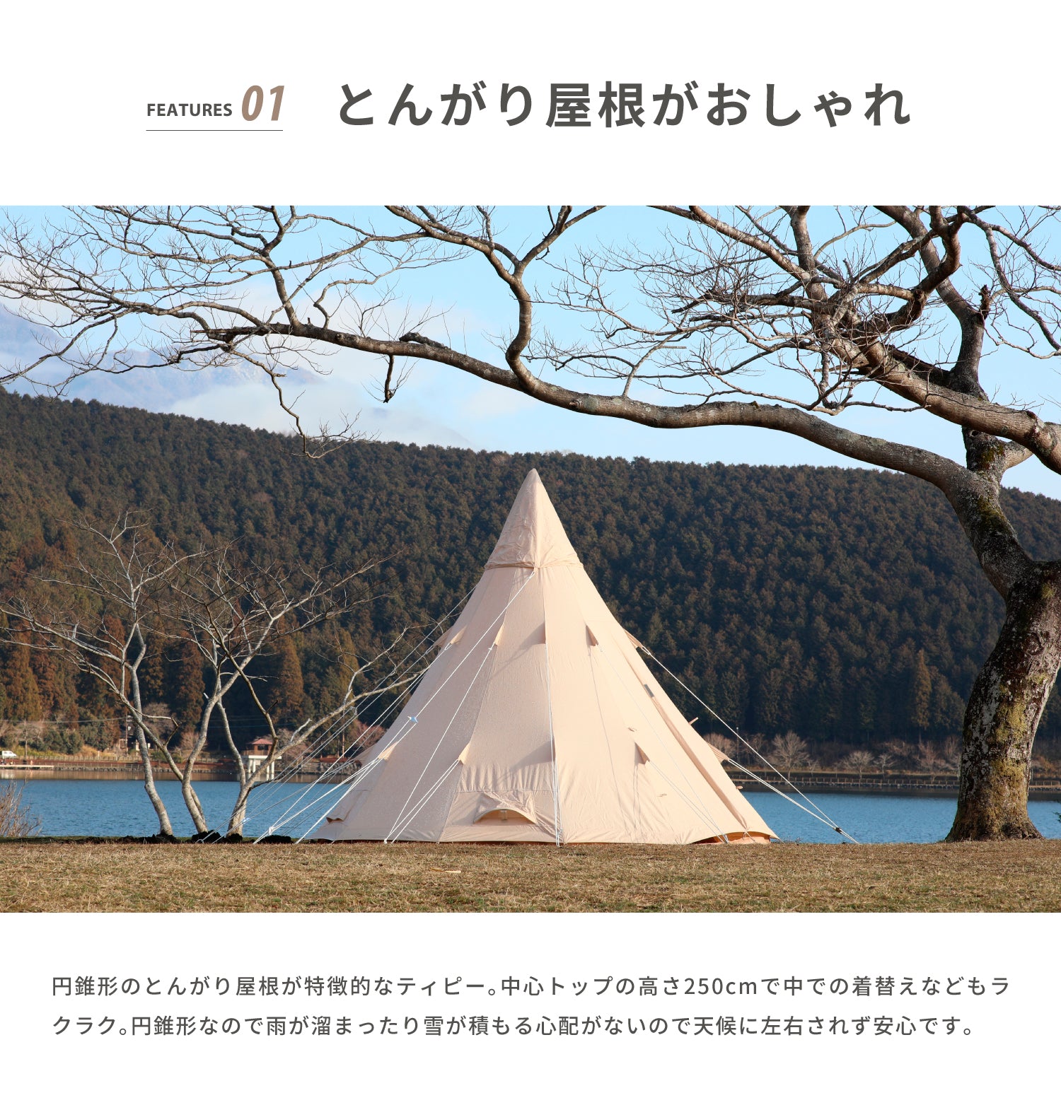 Tippo300 】 ティポ300 ティピーテント ポリコットン生地 – 【公式】S