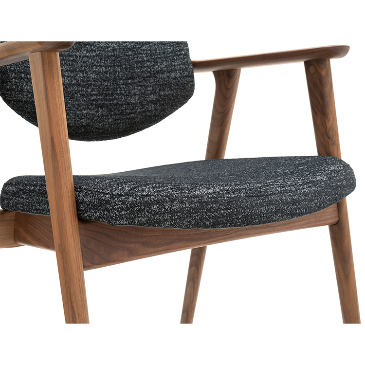 アームチェア CW6800(レギュラーシート) ブラック ウォールナット