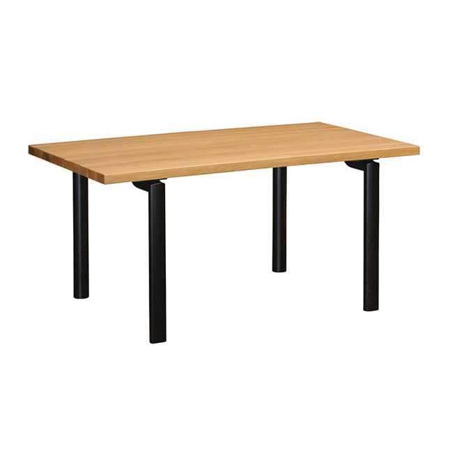 ダイニングテーブル 幅150cm DW5321 ピュアオーク（脚部ブラック